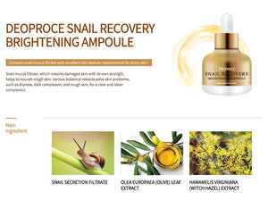 Deoproce - Snail Recovery Brightening Ampoule